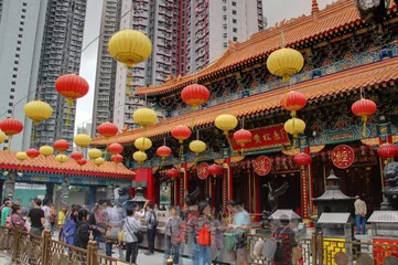 Selbstklebende Fototapete Hong Kong Tempel in Hongkong