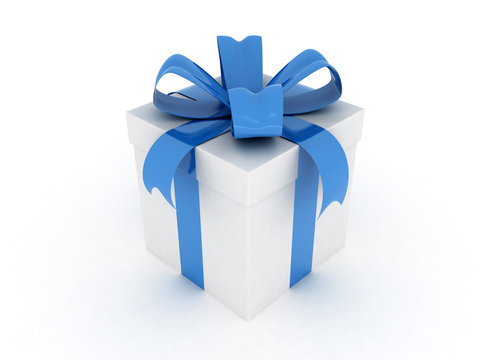 Blue gift box