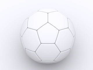 Obraz premium a 3d white soccer ball