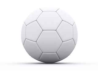Fototapeta premium a 3d white soccer ball