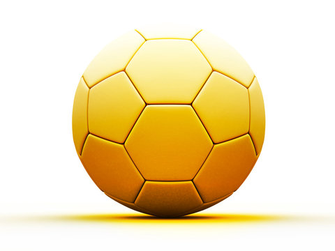 3d Gold soccer ball