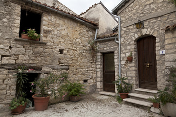 Obraz na płótnie Canvas Castropignano, Molise-stara wieś