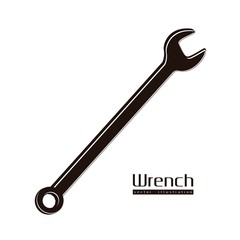silhouette of wrench