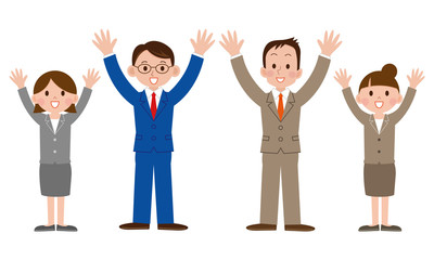 ビジネスシーン　バンザイ