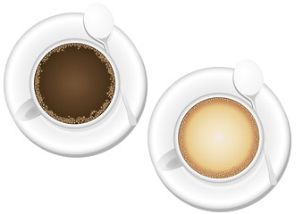 coffee and cappuccino