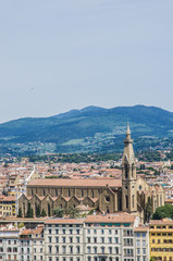 Fototapeta premium The Basilica of the Holy Cross in Florence, Italy