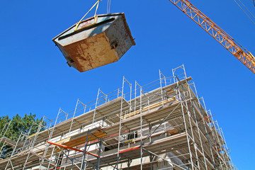 Container für Baustellenabfall