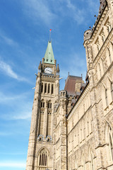 Fototapeta na wymiar Detail of Parliament of Canada