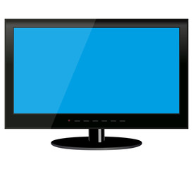 TV on a white background