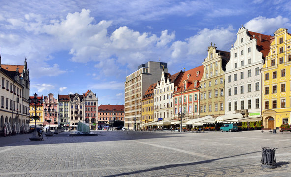 Fototapeta Rynek (Market Square) in Wroclaw, Poland