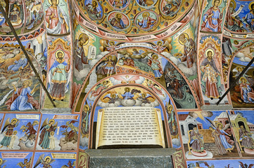 Fototapeta na wymiar Fresk z klasztoru Rila