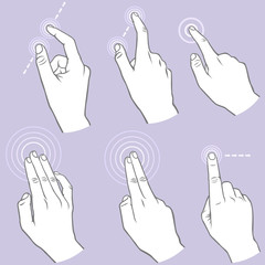 Smart Phone and Tablet - Touch screen gestures