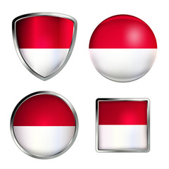 polen flag icon set