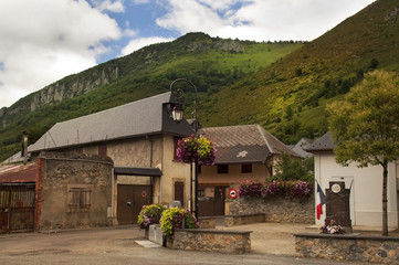 old houses on a picturesque street