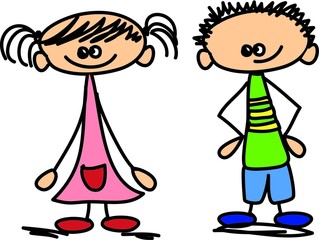 Симпатичные счастливые дети