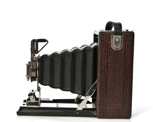 Antique bellows folding camera
