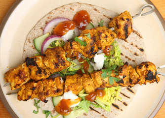 Indian Chicken Tikka Kebabs