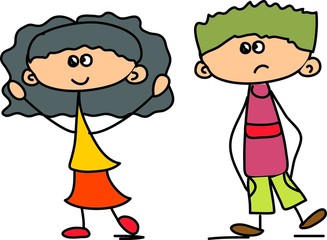 Симпатичные счастливые дети