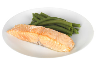 Salmon Fillet with Vegetables