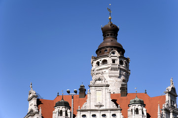 Obraz premium Leipzig Neues Rathaus Detail