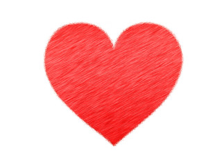 The texture of the heart in the style