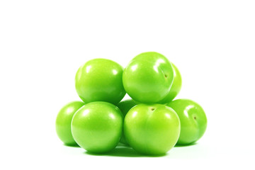Fresh Green Plums