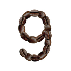 Number from Coffee Beans