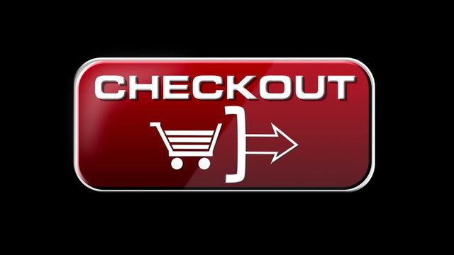 Online Shopping Checkout Button seamless looping