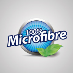 Microfibre button blue