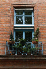 Fenster mit Balkon - Toulouse
