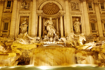 Trevi Fountain - famous landmark in Rome