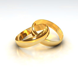 Golden Wedding Rings