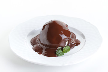 Chocolate dessert with cream cheese