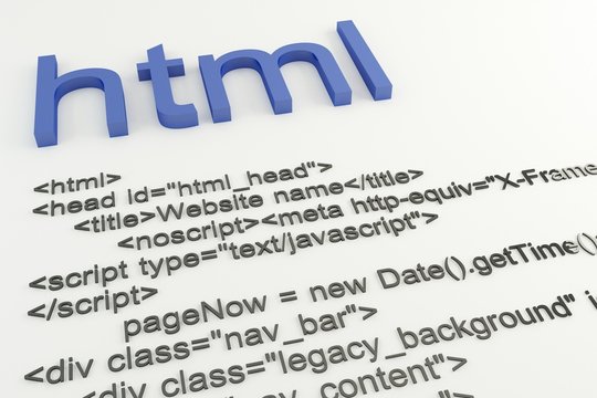 Html code concept