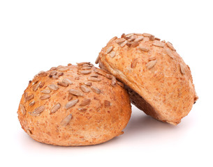Two sandwich bun with sunflower seeds
