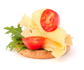 open healthy sandwich
