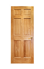 Wooden door isolated - 44113104