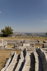 Fototapeta na wymiar Pietrabbondante, Molise-Sannio wykopaliska sanktuarium