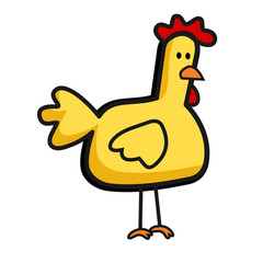 Daft Chicken Cartoon 01