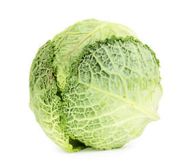 Fototapeta premium fresh cabbage isolated on white