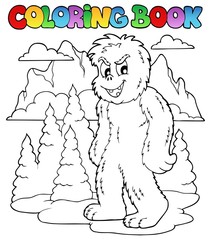 Coloring book with yeti 1