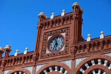 Detail of Roof on train station in Aranjuez, Spain