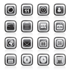 Mobile Phone and communication icons - vector icon set