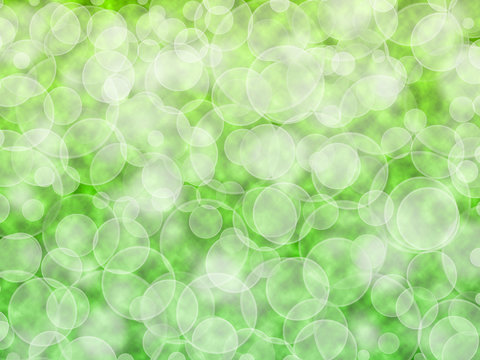 green bubble background