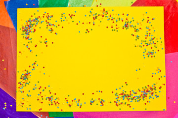 Bunter Hintergrund mit Zuckerkonfetti