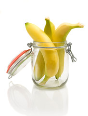 Bananen im Glas