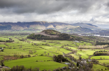 Swinside from the ascent of Causey Pike