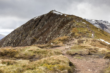 Causey Pike overlooking Scar Crags