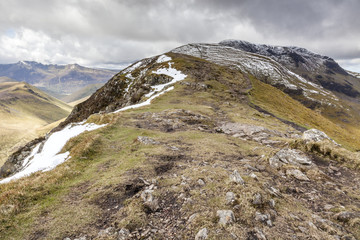 Causey Pike overlooking Scar Crags