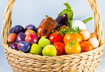 Canestro frutta e verdura biologico